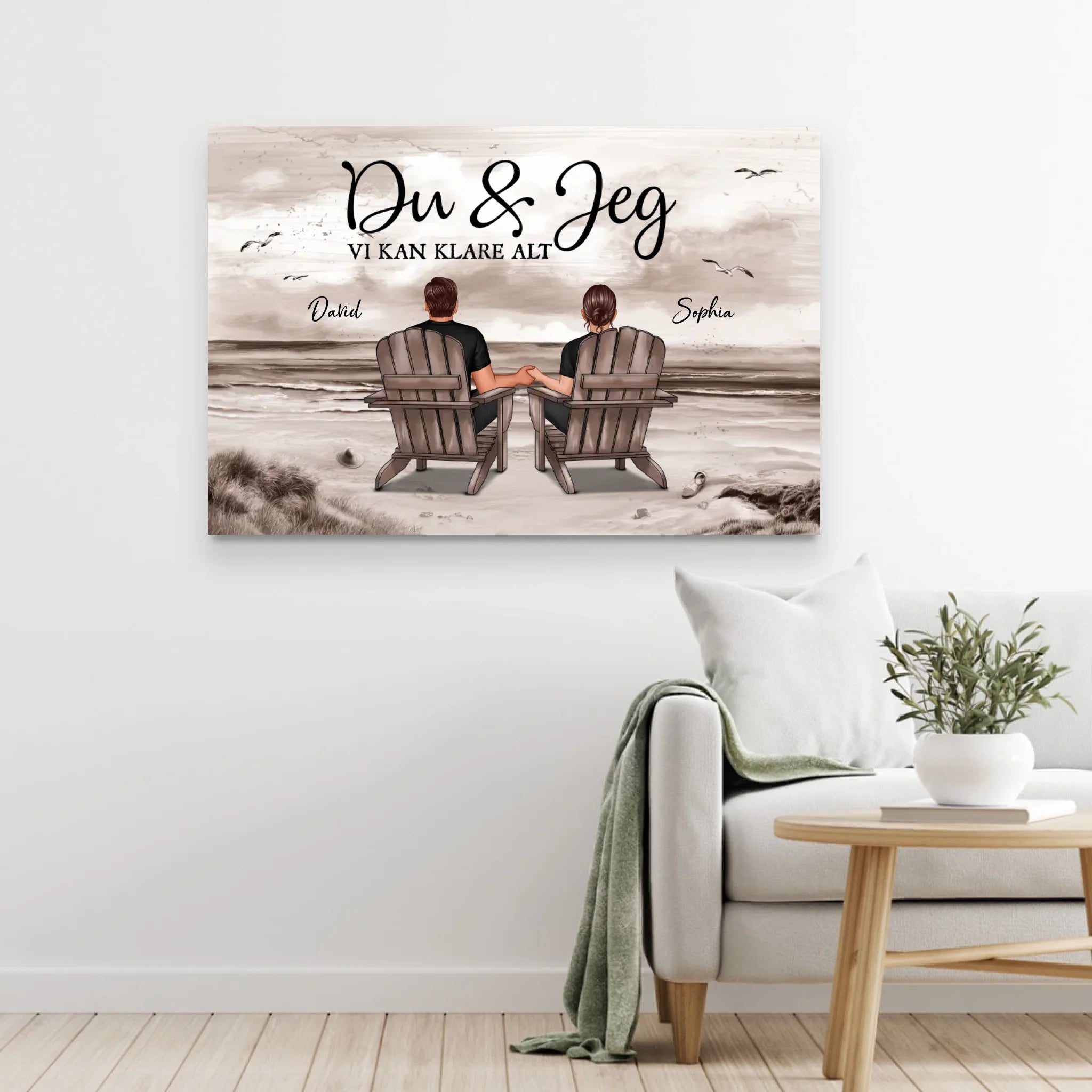 Personligt lærred “Du og jeg, vi kan gøre alt”
