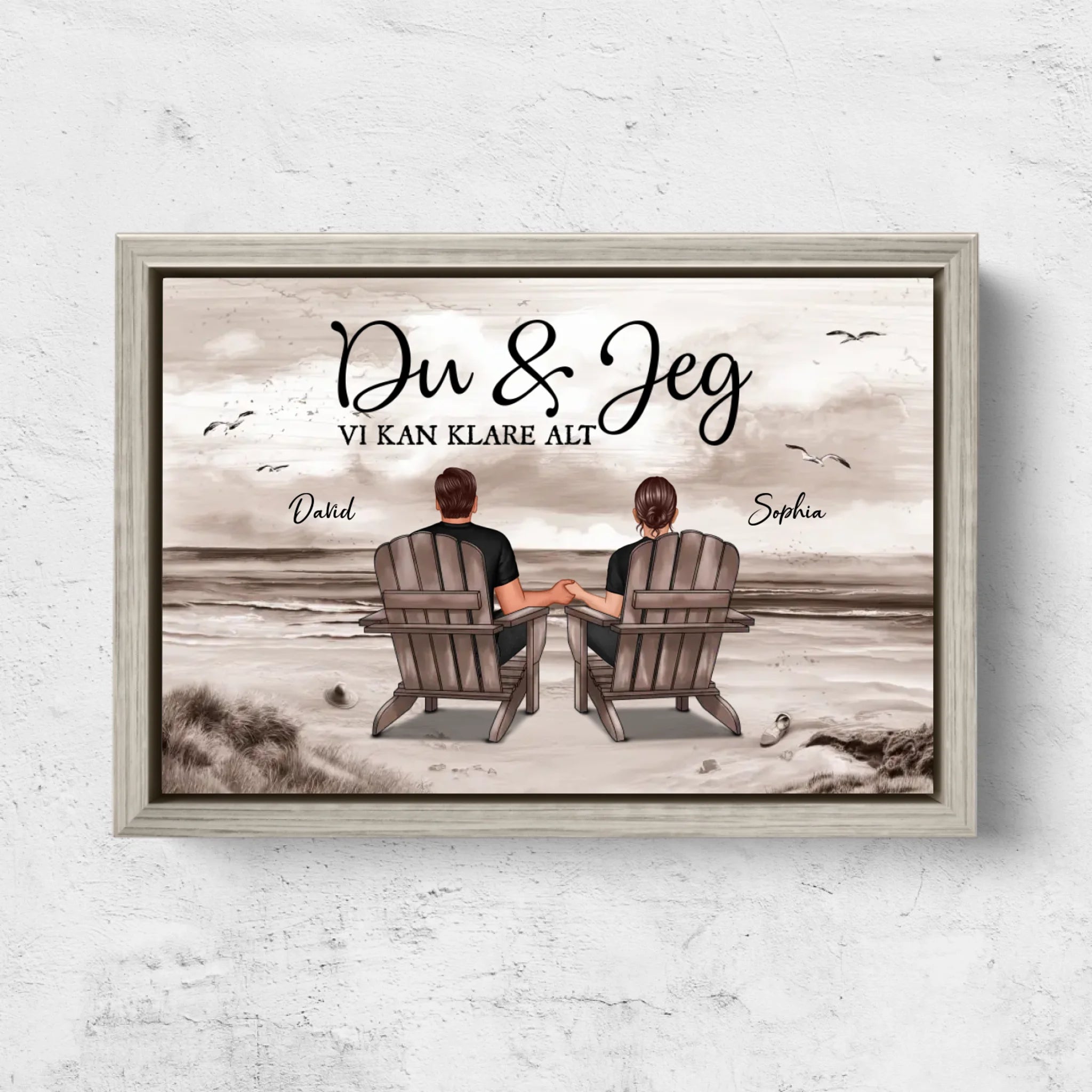 Personligt lærred “Du og jeg, vi kan gøre alt”
