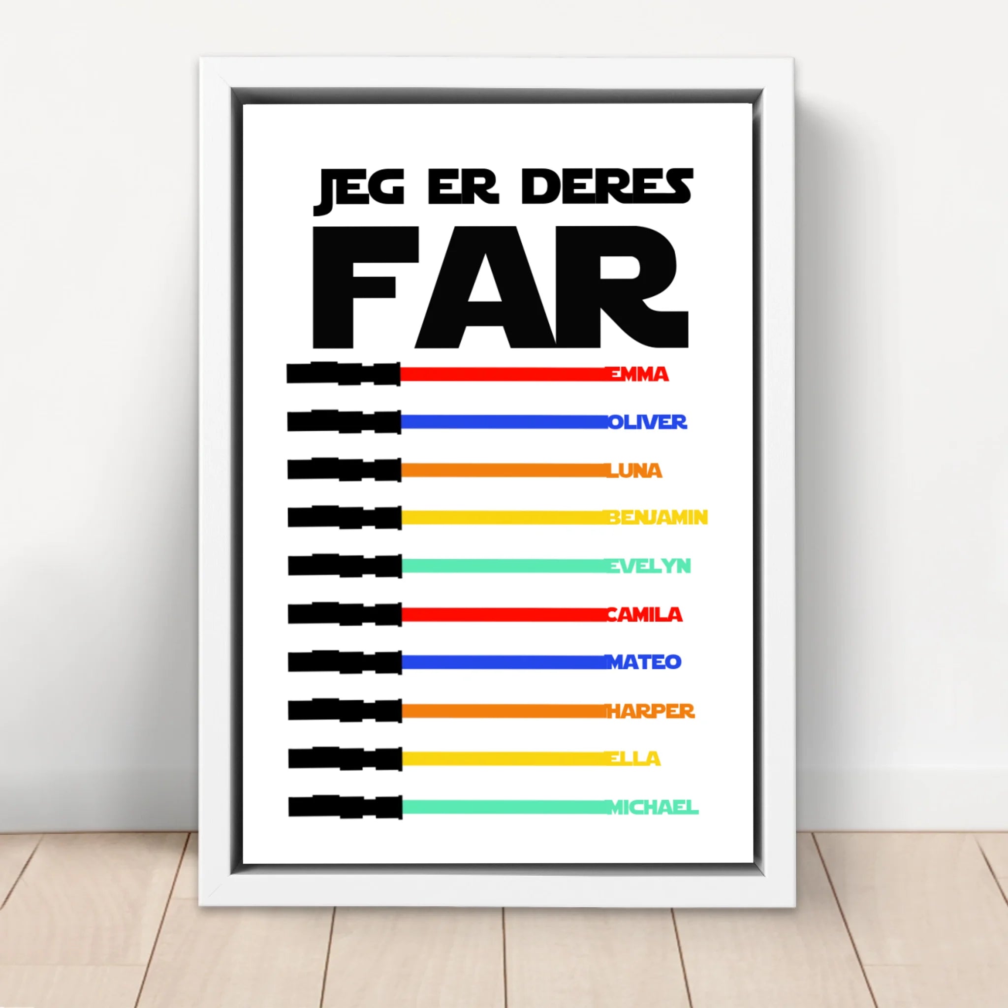 Personligt lærred "Jeg er deres far"