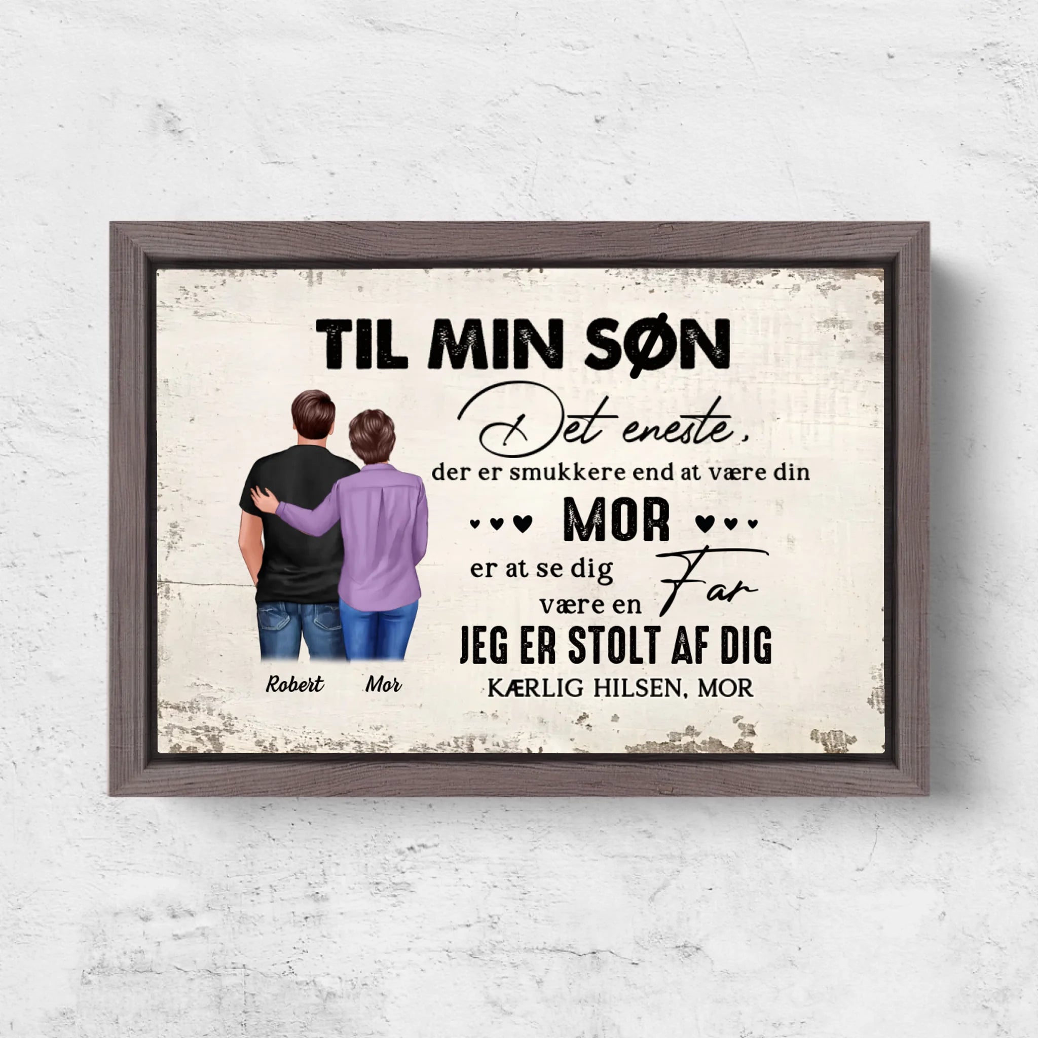 Horizontal Framd Canvas-Ovak