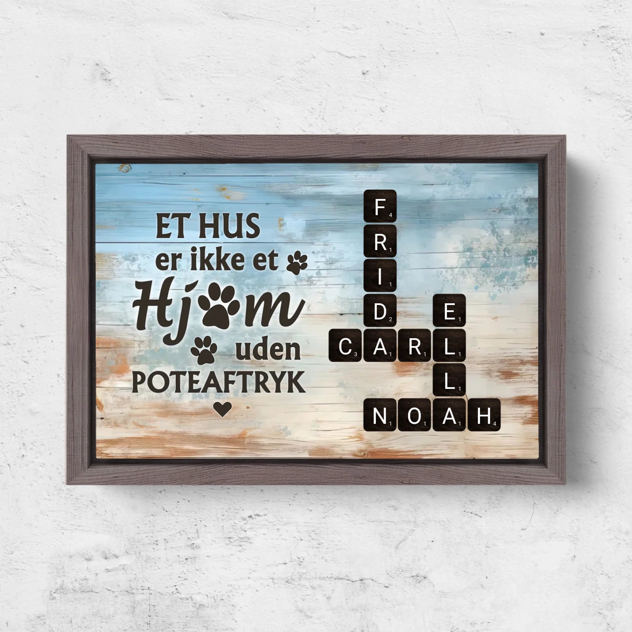 Horizontal Framd Canvas-Ovak