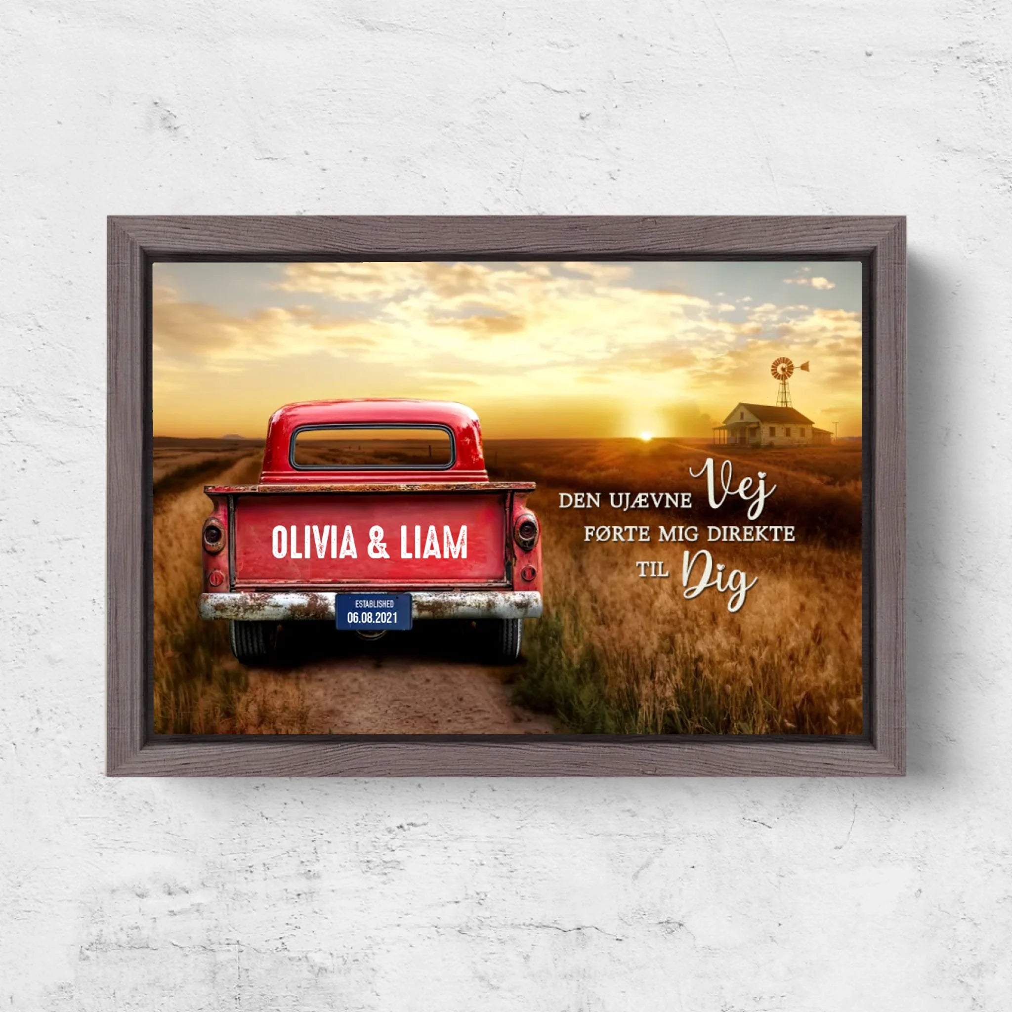 Horizontal Framd Canvas-Ovak