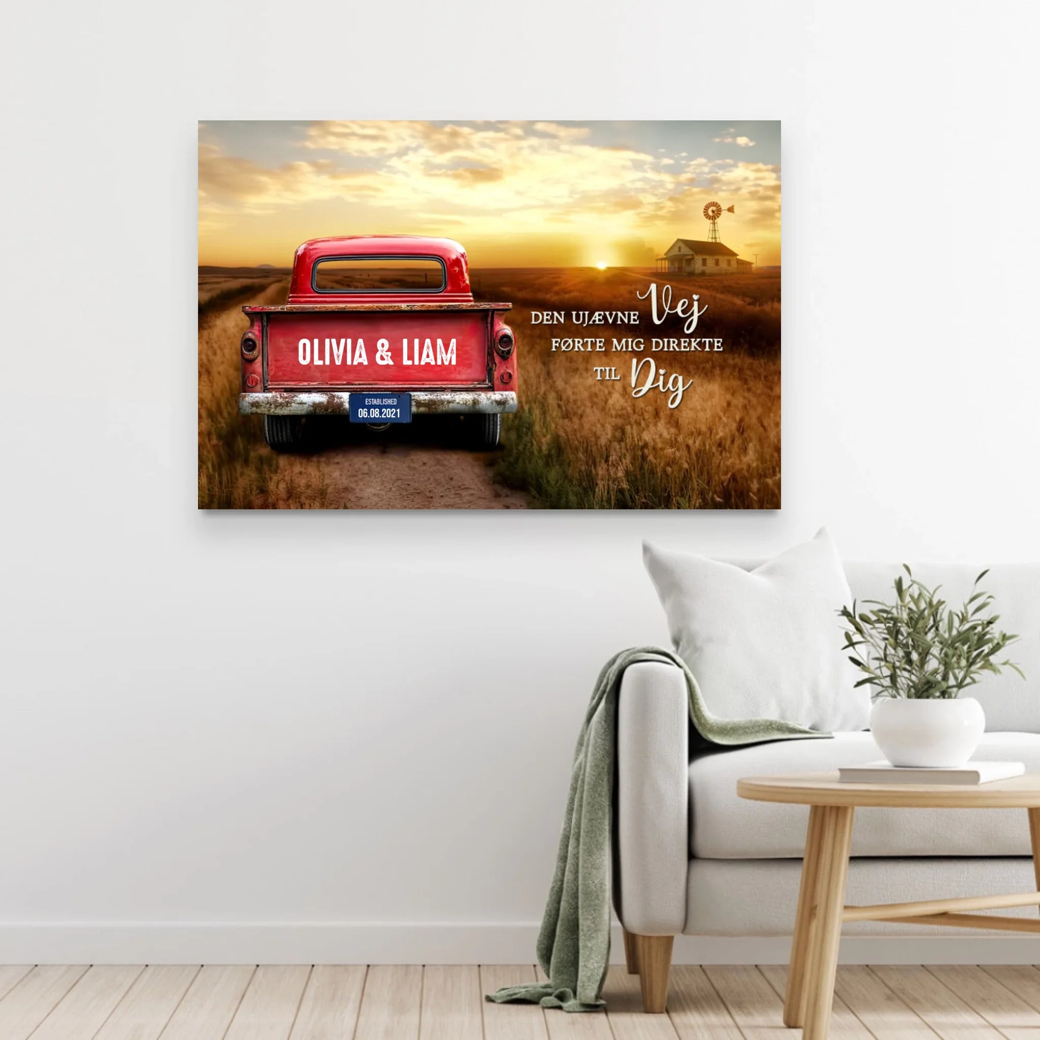 Personligt lærred “Den bumpede vej bragte mig direkte til dig”