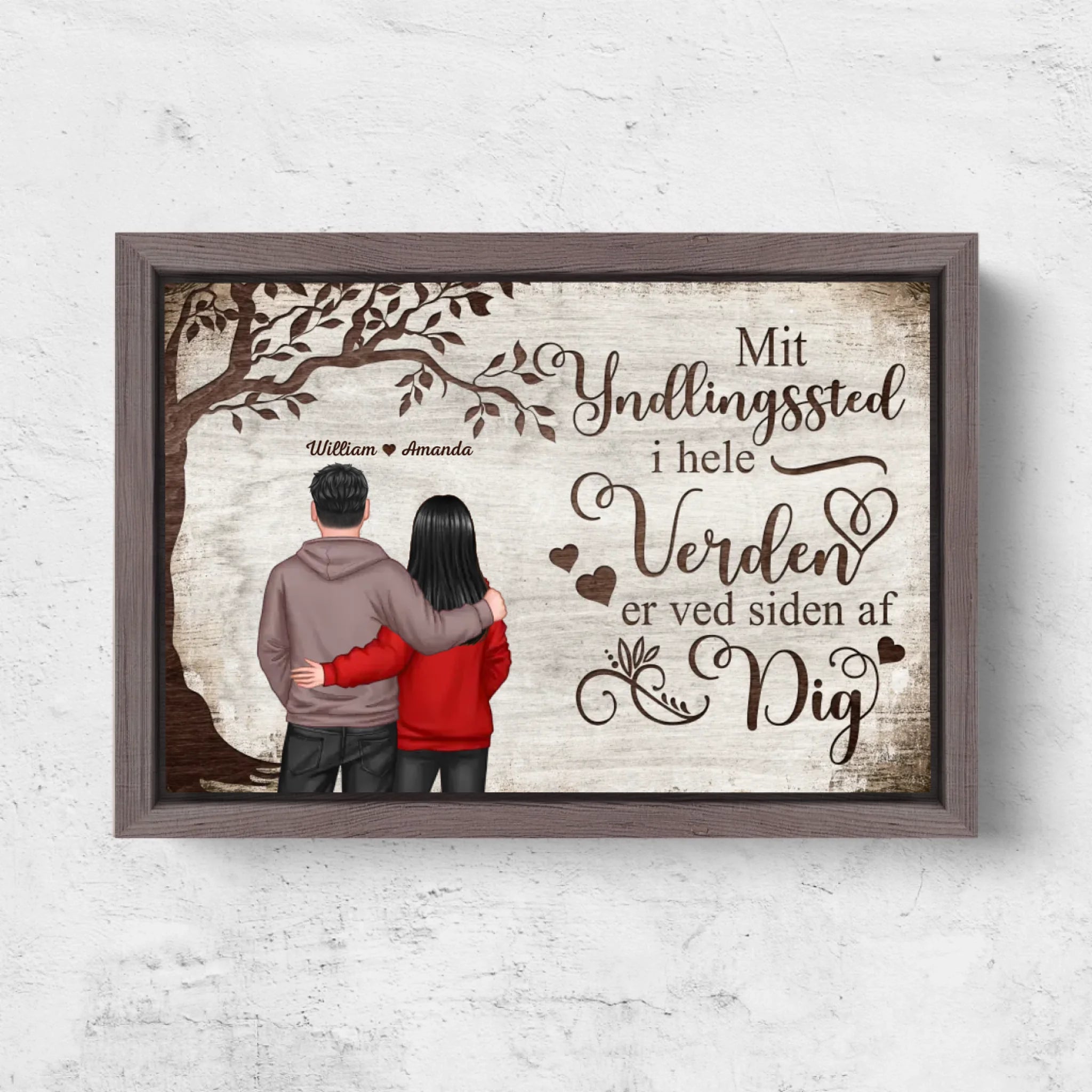 Horizontal Framd Canvas-Ovak