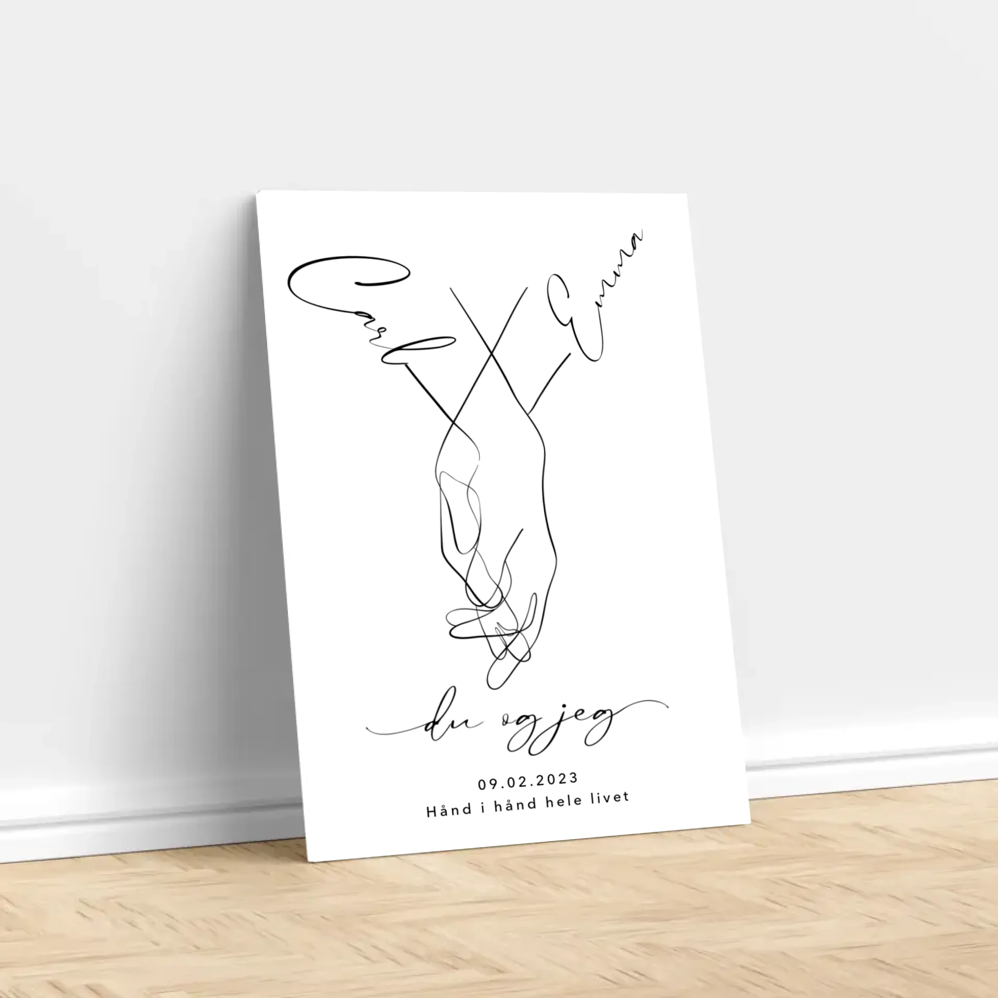 Personligt lærred “Du og jeg”