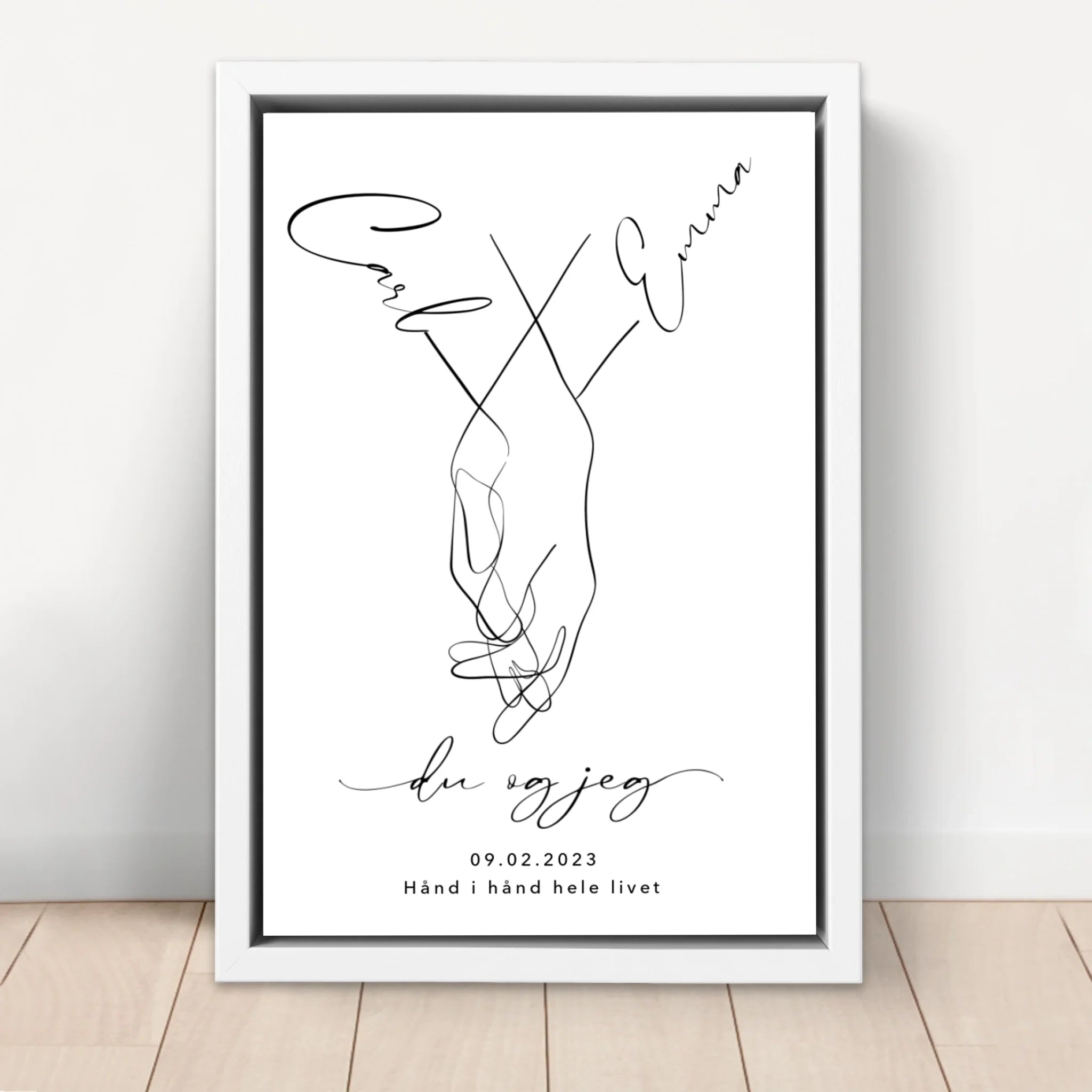 Personligt lærred “Du og jeg”