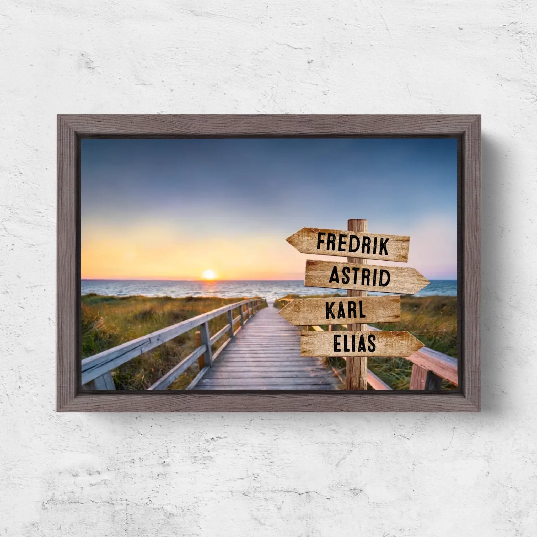 Horizontal Framd Canvas-Ovak