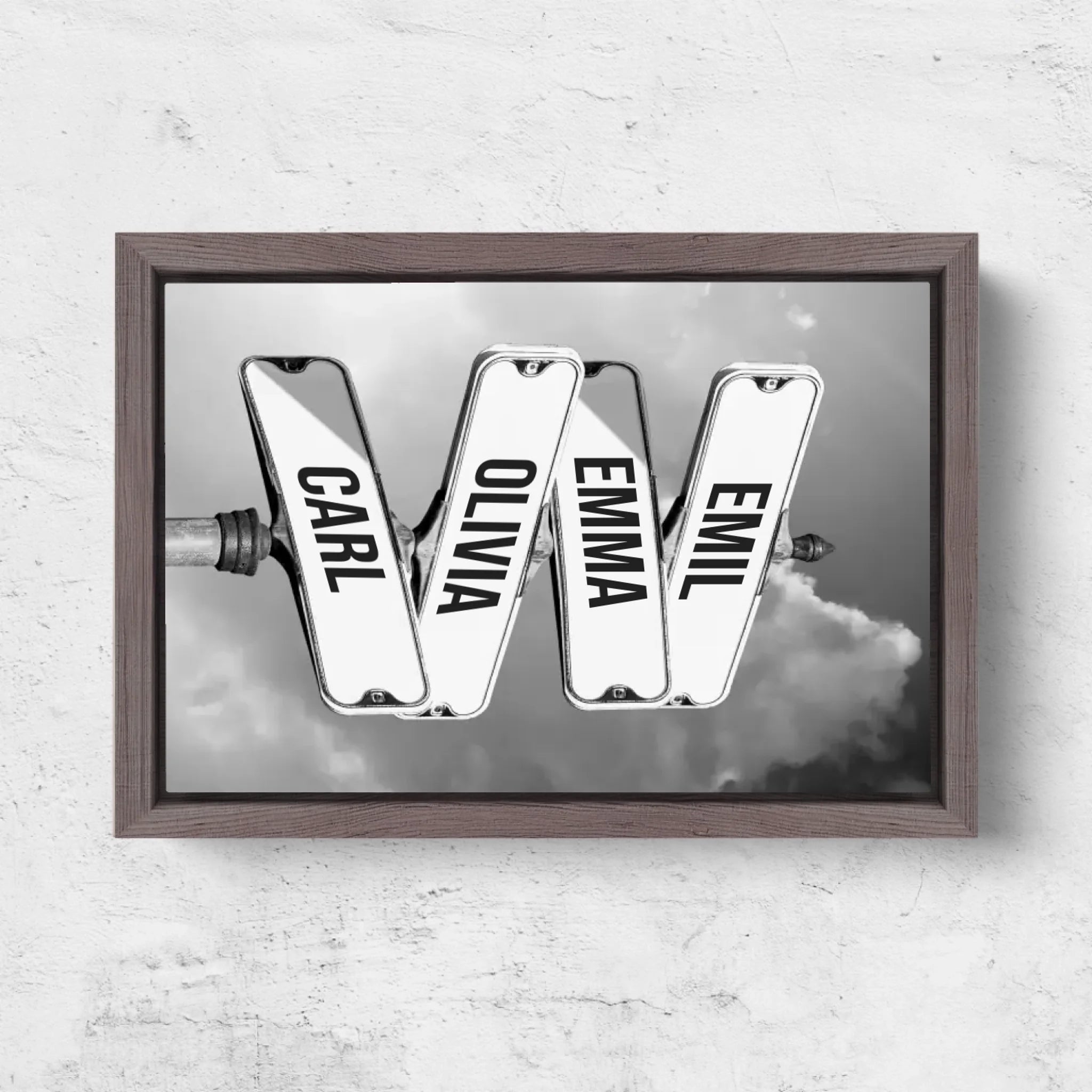 Horizontal Framd Canvas-Ovak